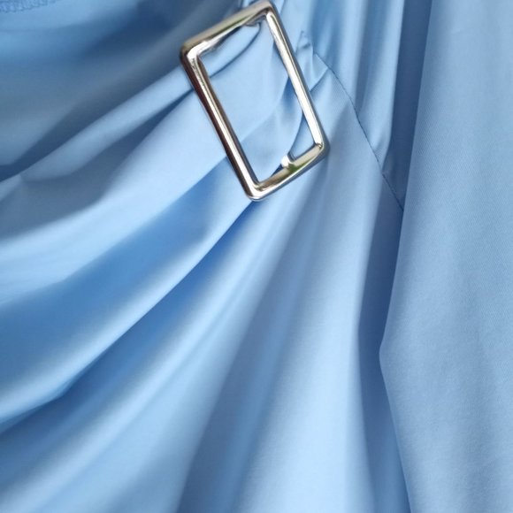 Womens 1X Yonique Blue Sky Shirt - Picture 8 of 12